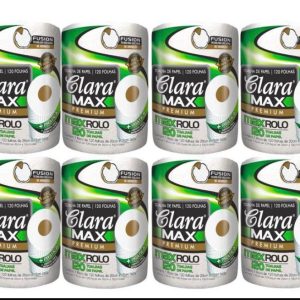 Pack 12 Rollos Toallas de Cocina Clara Max 120 Paños